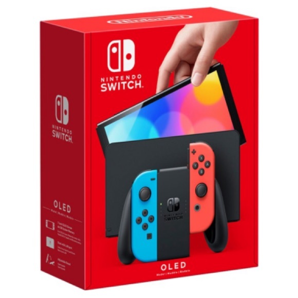 Nintendo Other - 🎮 Nintendo Switch OLED 64GB Neon Blue/Red – Complete Bundle w/ Original Box